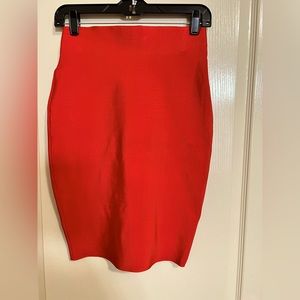 WOW Couture Red Bandage Skirt. Size MEDIUM.
